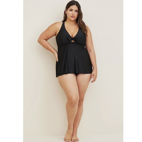 Torrid 4 Black Tankini Swim Top 4X 26 - Picture 4 of 10